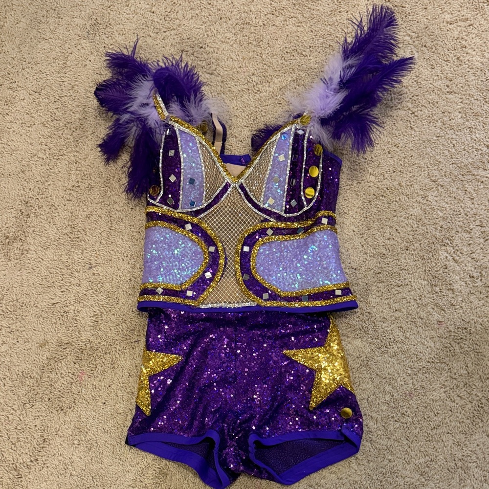 Custom Purple and Gold Adult Costume